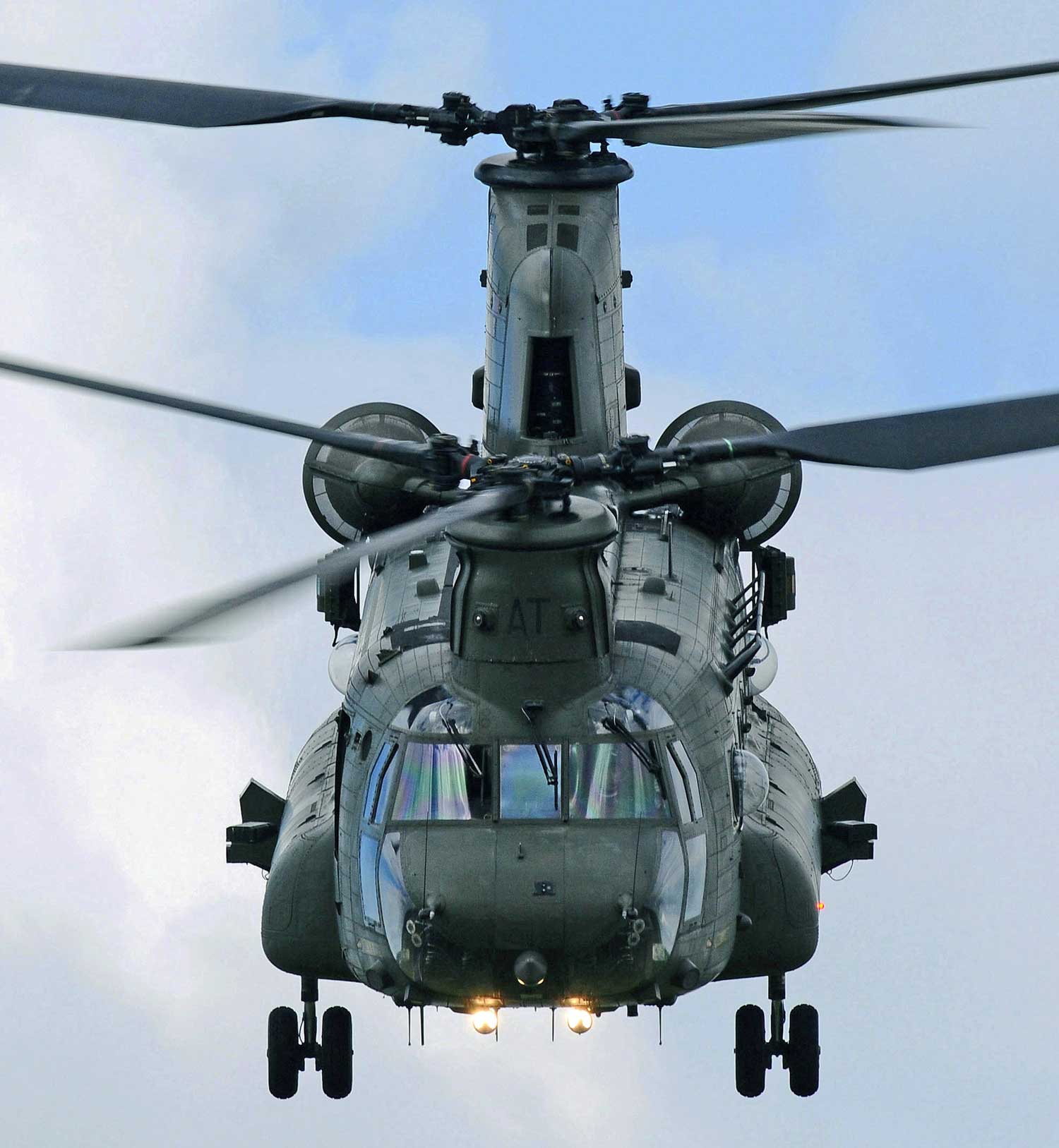 Military Helicopter flying