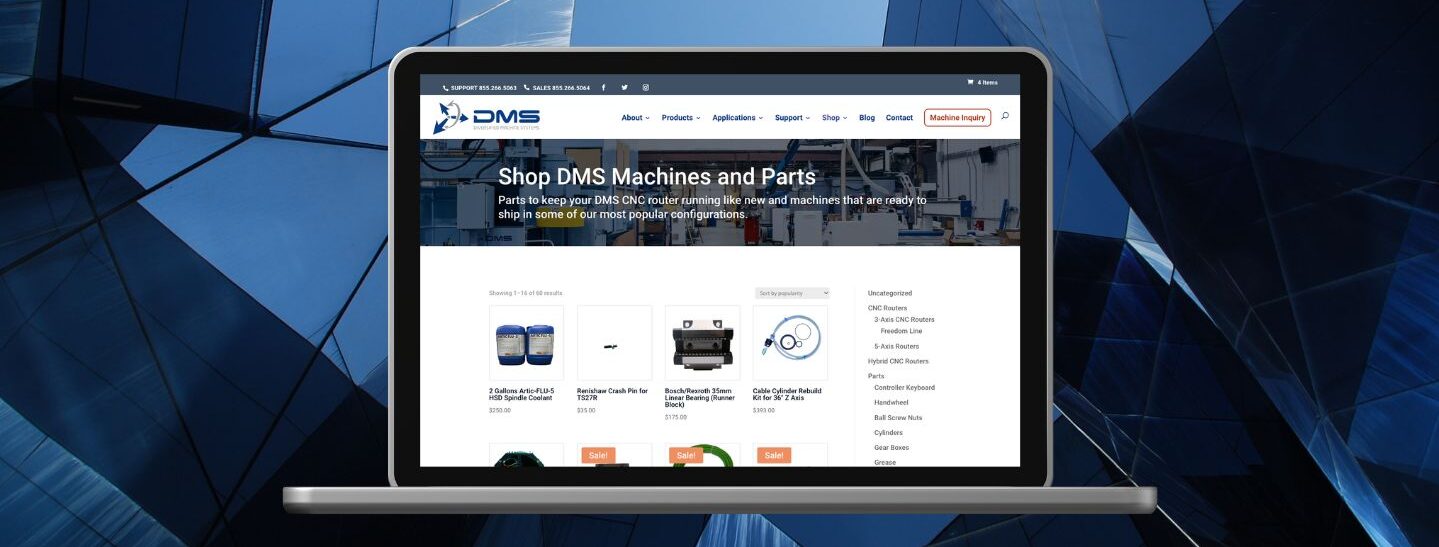 DMS store on laptop