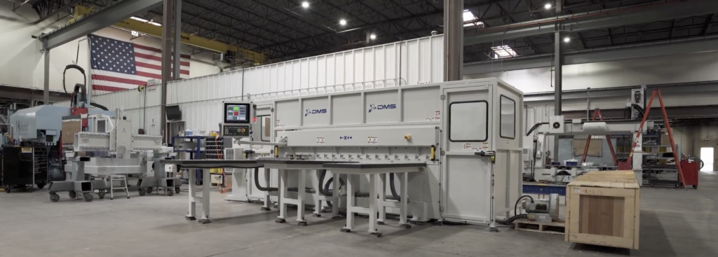 Custom CNC machine on DMS shop floor