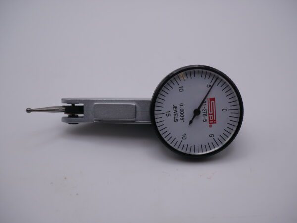 Dial Test Indicator – 1-1/4″ White Dial, 0.0005″ Graduation, Calibrated (SPI #21-378-5) - Image 2