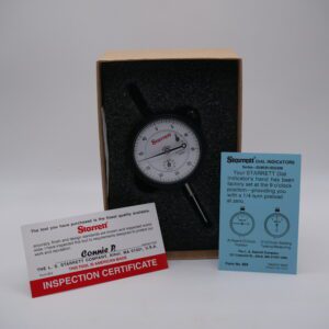 Dial Drop Indicator – 1″ Travel, 0.001″ Graduation, Jeweled, Lug Back (Starrett #53304)