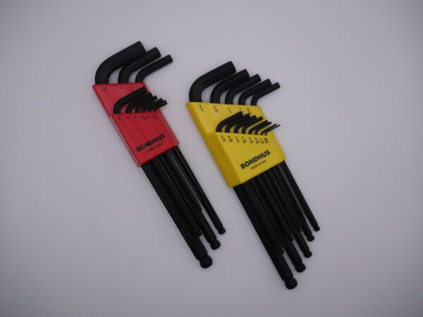 22-Piece Ball End Hex Key Set – SAE & Metric, 0.05"–3/8", 1.5–10mm – 20199