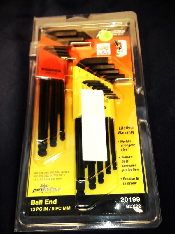 L-Key Ball End Hex Key Set