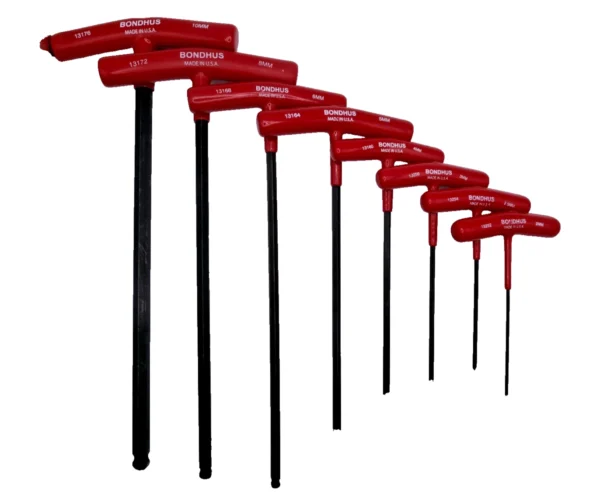 8-Piece Metric T-Handle Hex Key Set – Ball/Hex, 2mm–10mm – 13187 - Image 2