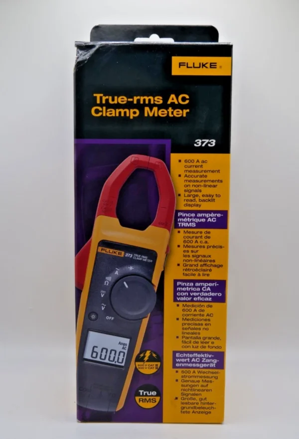 Clamp Meter – True RMS, Backlit LCD, 600 A, 33mm Jaw – FLUKE - Image 9