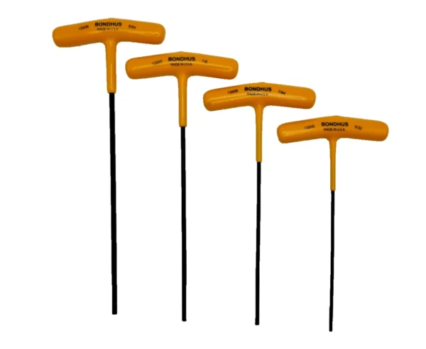 10-Piece SAE T-Handle Hex Key Set – Ball/Hex, 3/32"–3/8" – 13138 - Image 4