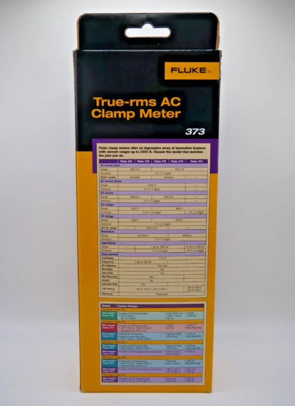 Clamp Meter – True RMS, Backlit LCD, 600 A, 33mm Jaw – FLUKE - Image 11