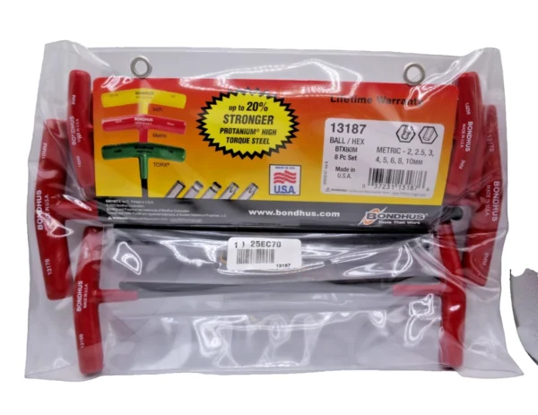 8-Piece Metric T-Handle Hex Key Set – Ball/Hex, 2mm–10mm – 13187 - Image 6