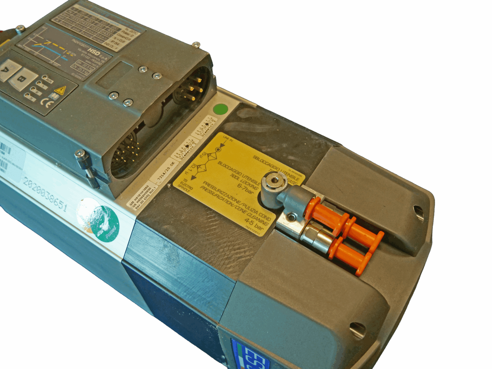 5 HP ES950 Air Cooled CNC Spindle – Long Nose 380 V Digital