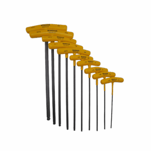 Bondhus 10-Piece SAE T-Handle Hex Key Set – Ball End (13138)
