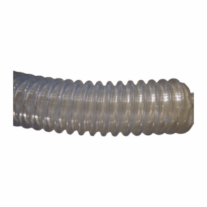 1-1/2" Clear Suction Hose – Reinforced PVC (Sold by the Foot)