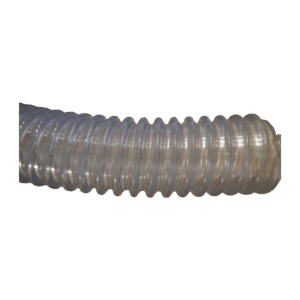 1-1/2" Clear Suction Hose – Reinforced PVC (Sold by the Foot)