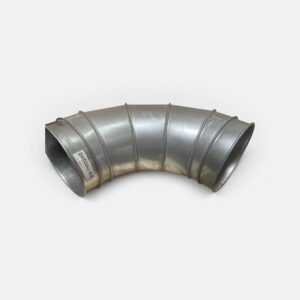 9" 90° Galvanized Elbow 24 Gauge HVAC Duct 1.5D KB to Hose #12309.90